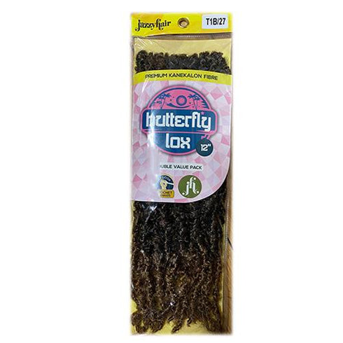 Jazzy Hair Butterfly Lox Crochet Braid 18" & 12" Inches